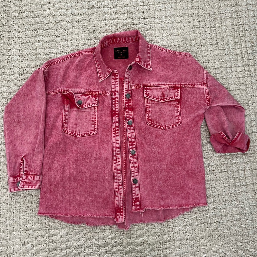 Black Label Pink-Denim Jacket